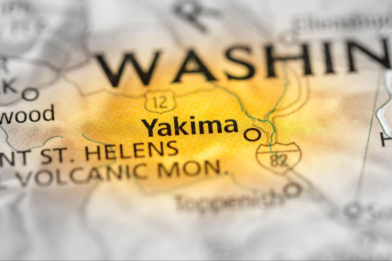 Yakima on Map